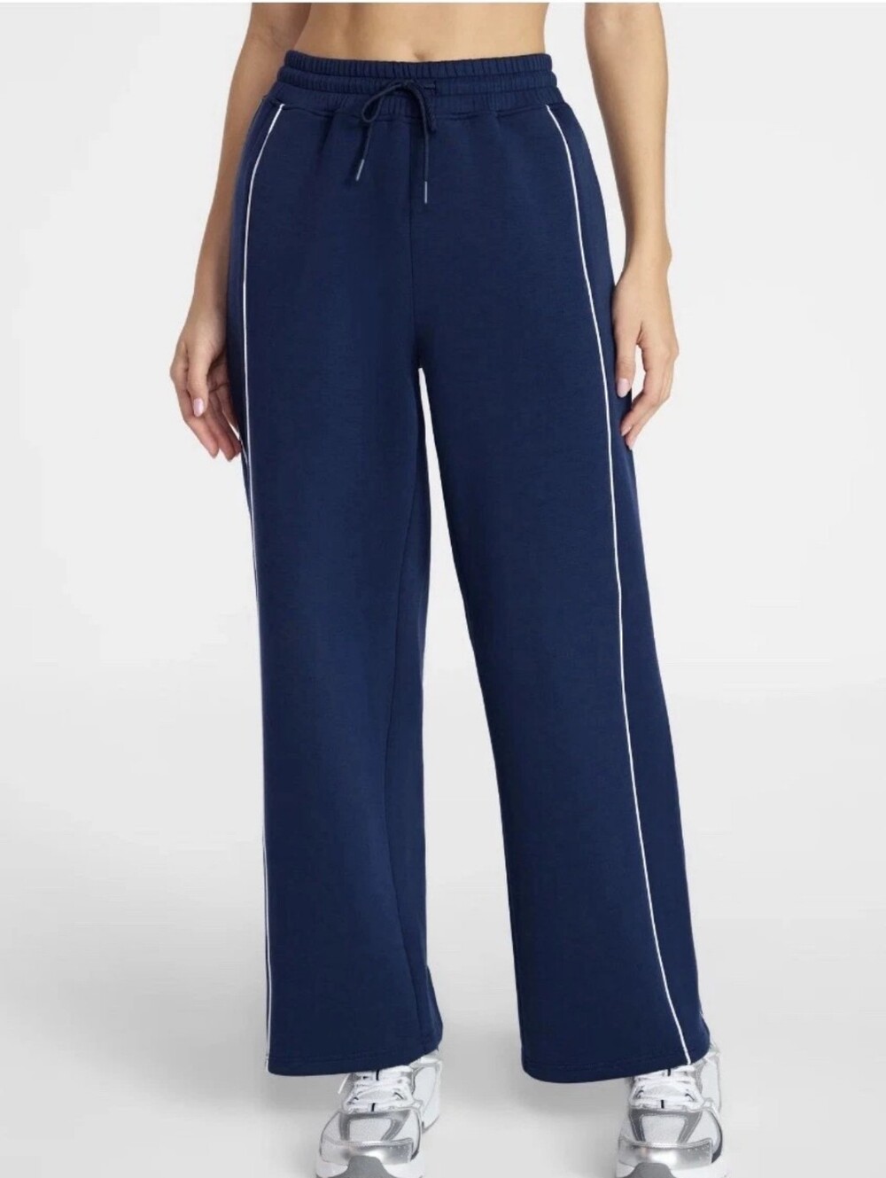 Avia Women's Plus Double Scuba Knit Wide-Leg Pants Sweatpants